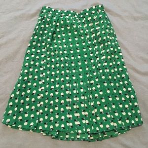 Apple print skirt